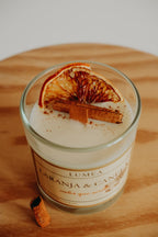 Vela de Cera de Soja - Laranja e Canela