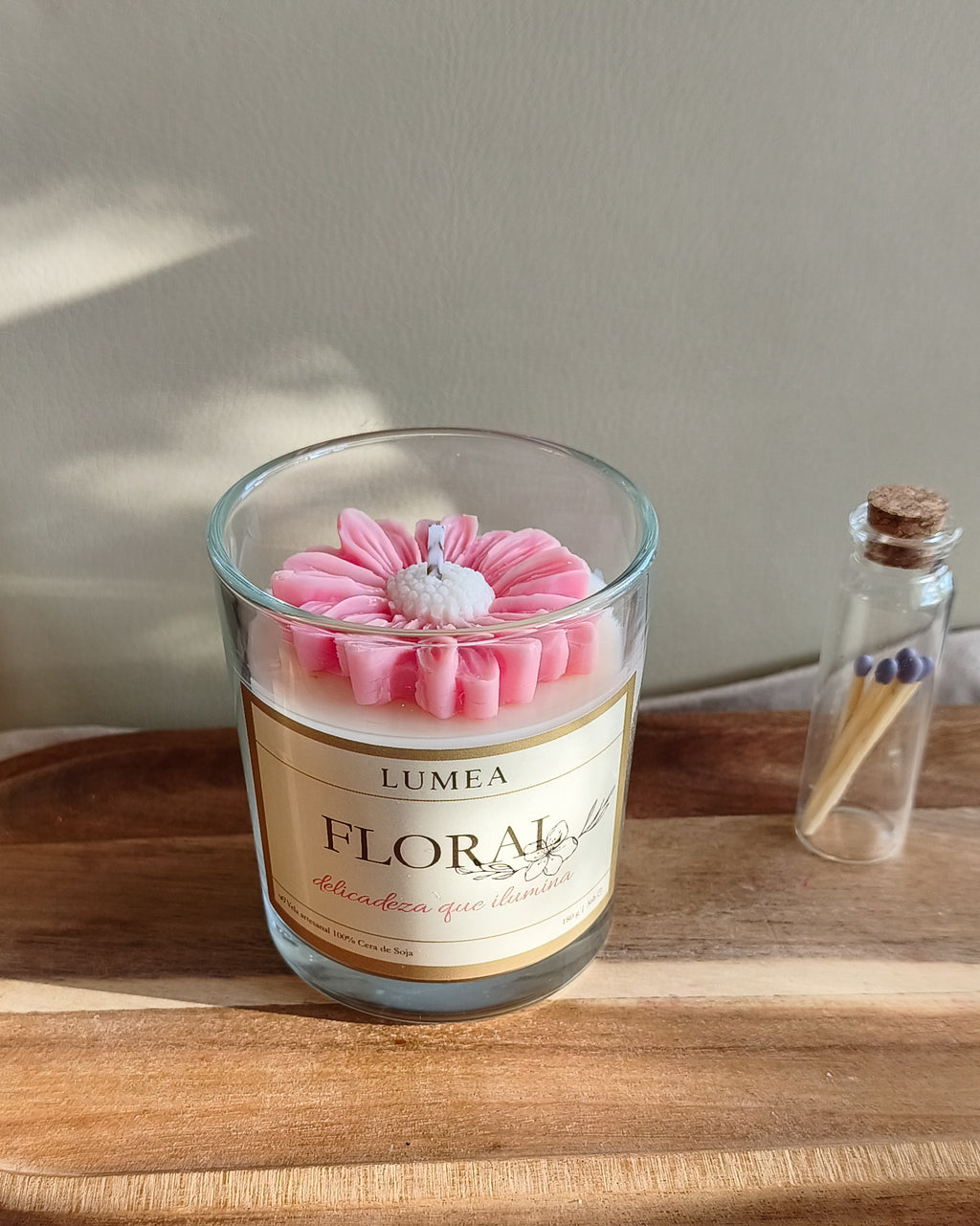 Vela de Cera de Soja - Floral