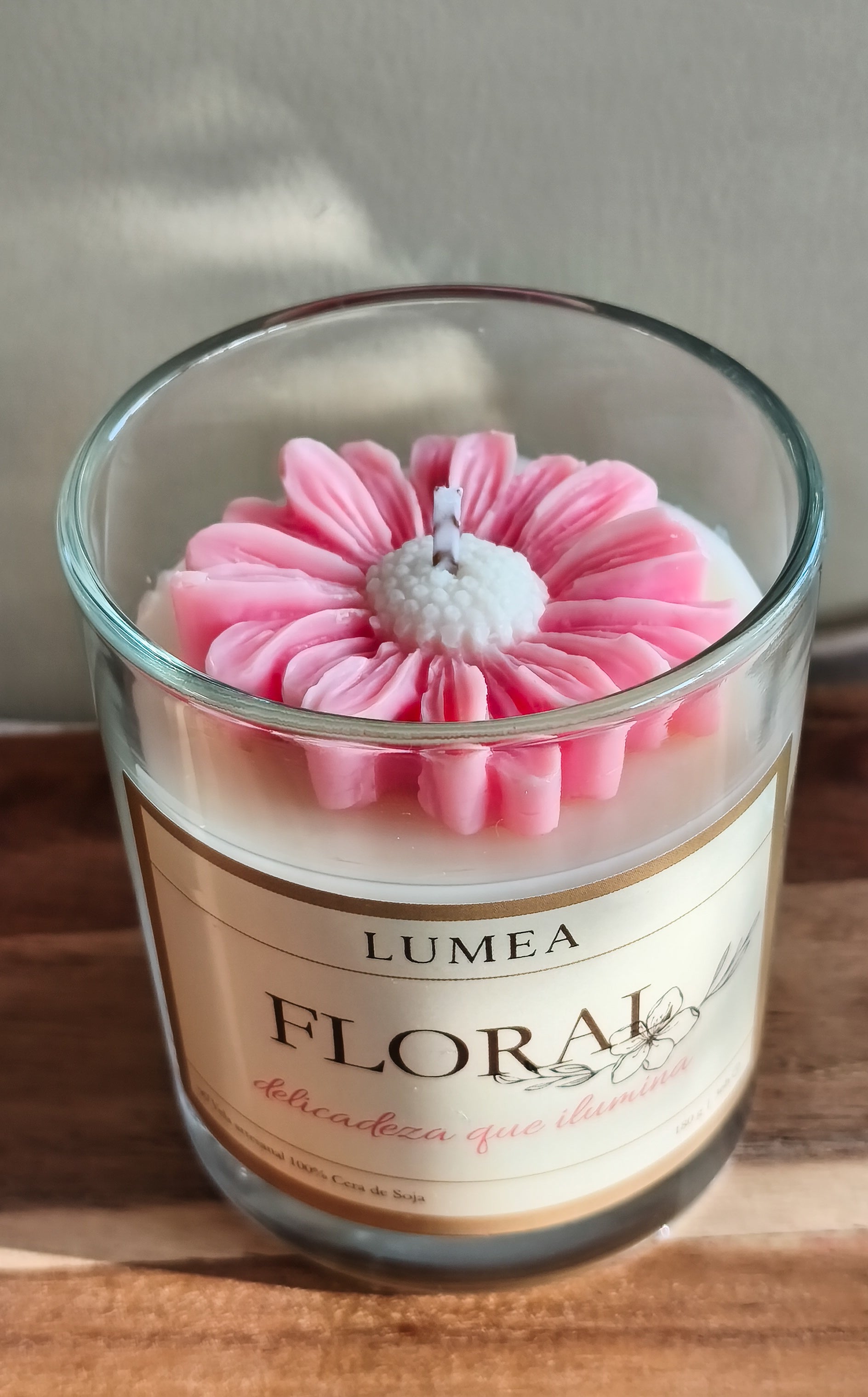 Vela de Cera de Soja - Floral